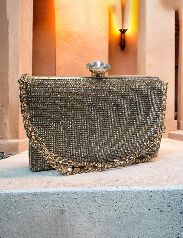 Fawn Golden| Fancy Clutch for women