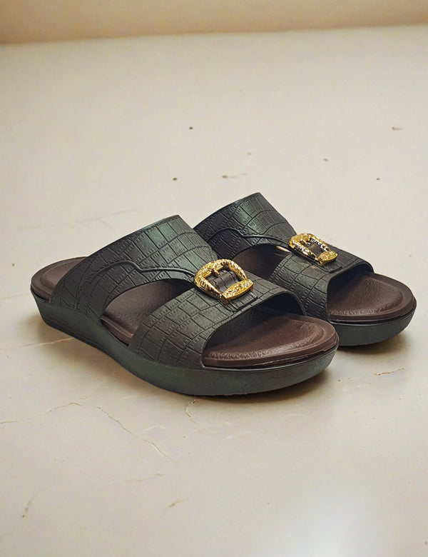 Brown Arabic Slippers