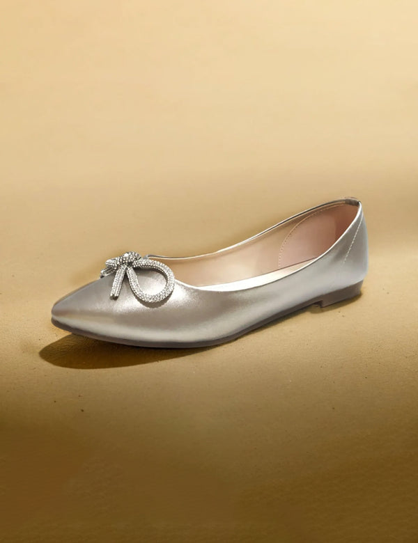 Silver Winter Pumps