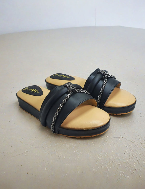 Black Soft Slippers