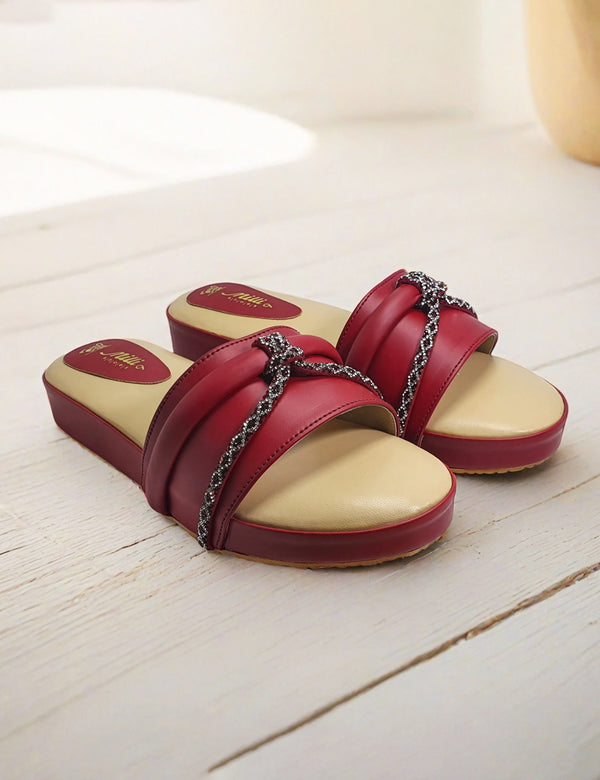 Maroon Soft Slippers
