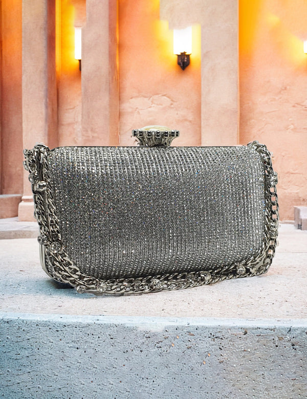 Silver | Fancy Clutch for women