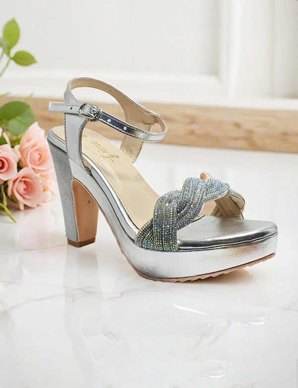 Silver Fancy Sandals