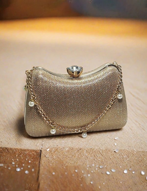 Golden Fancy Clutch