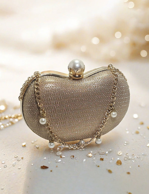Golden Fancy Clutch