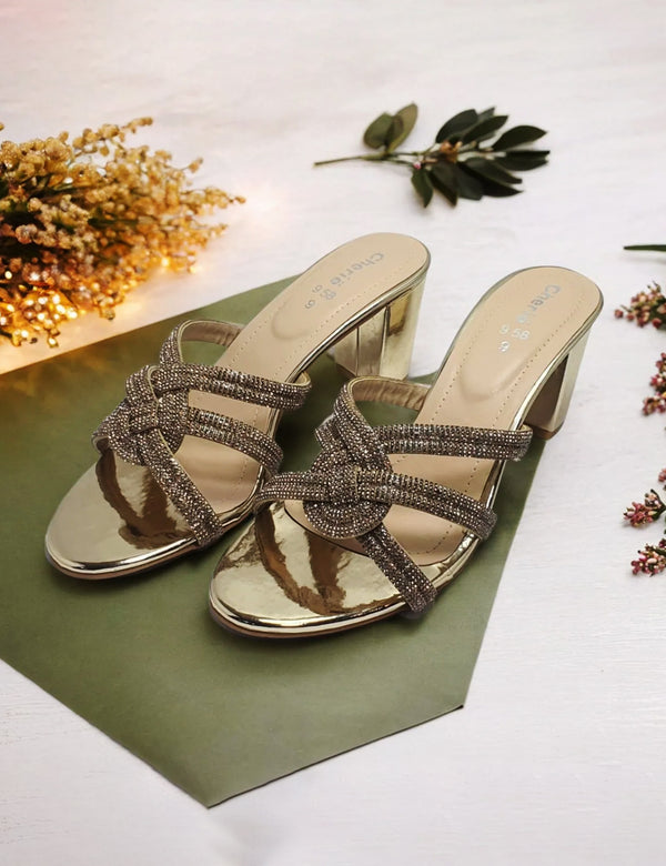 Golden Fancy Sandal