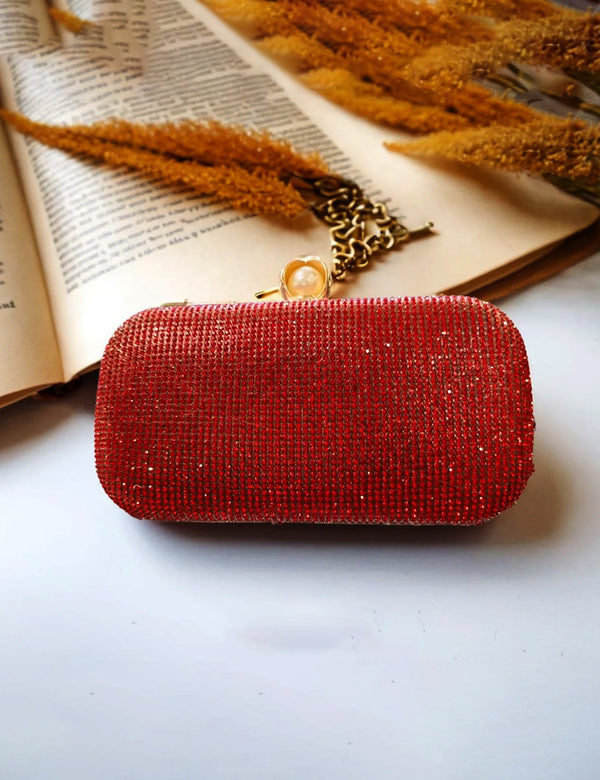 Red | Fancy Clutch for Ladies