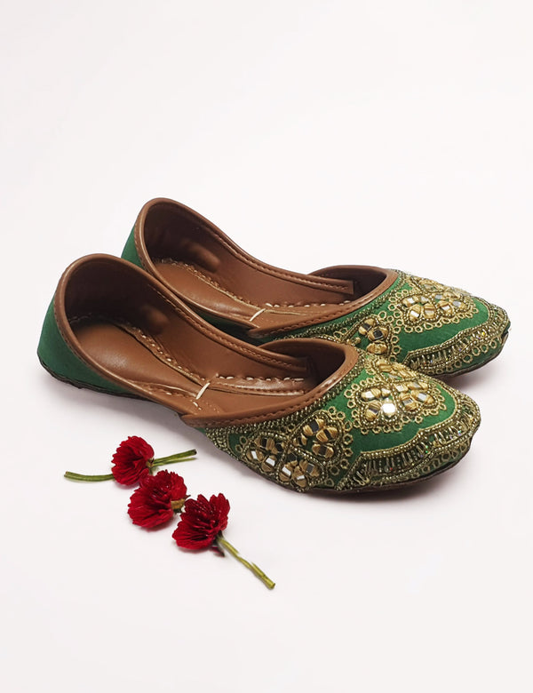 Green | Traditional Khussa for Women