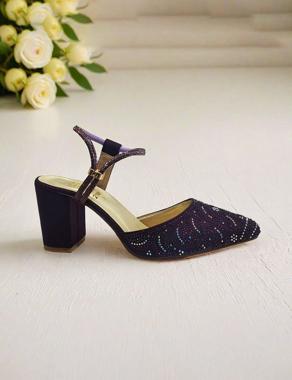Purple Heel Sandal for women