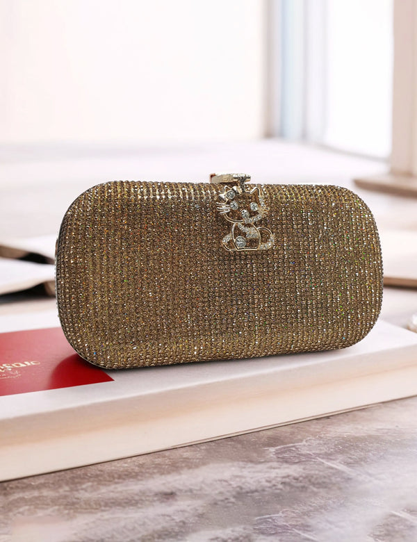 Golden | Fancy Clutch for women