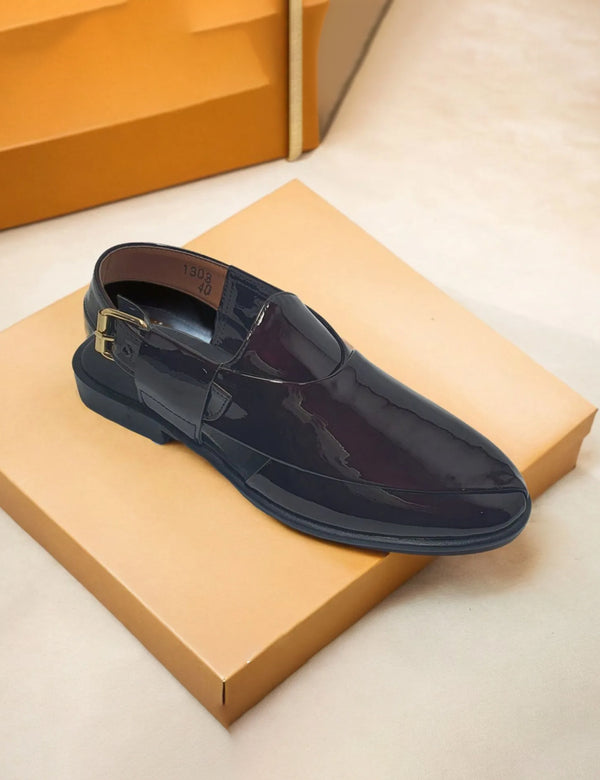 Maroon Patent Peshawari