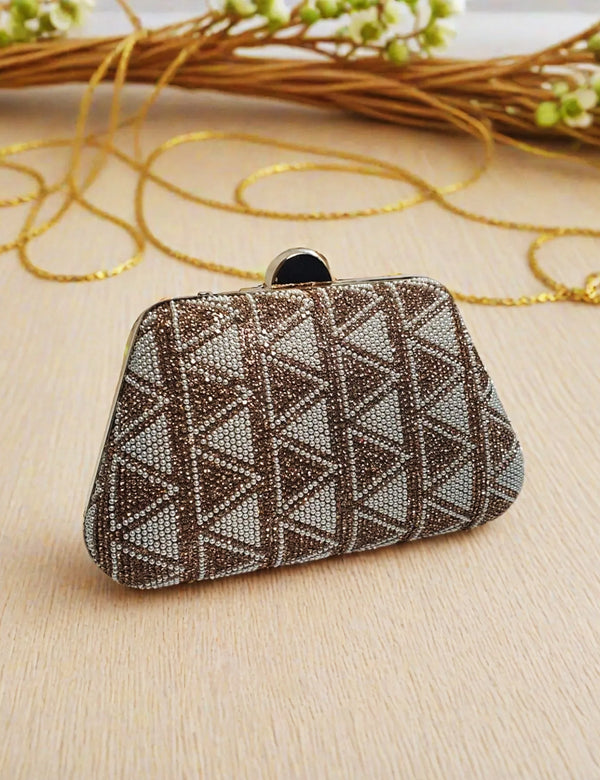 Golden Fancy Clutch