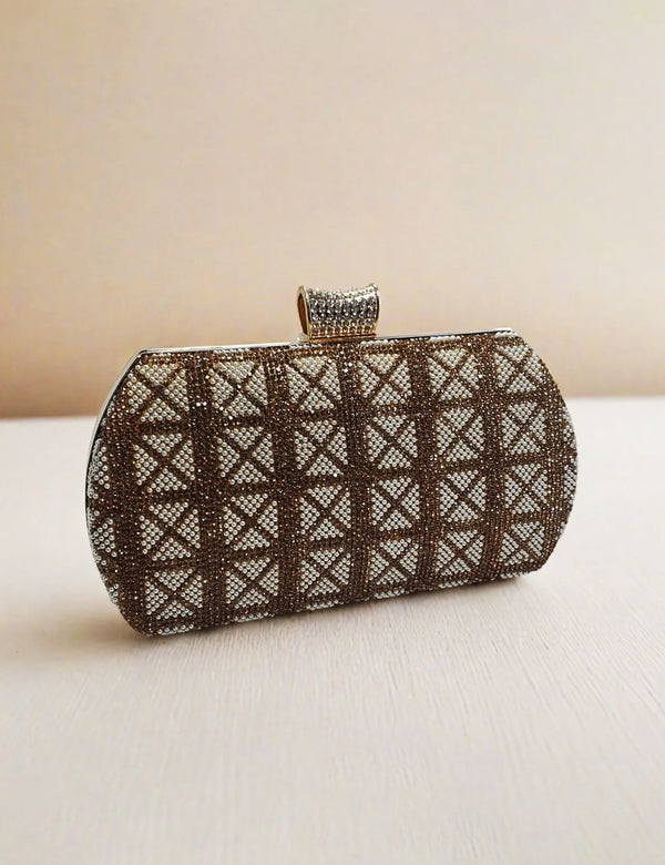 Golden Fancy Clutch