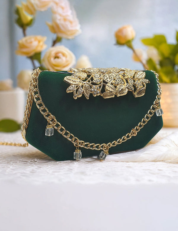 Green | Fancy Clutch for women