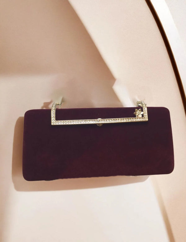 Maroon | Fancy Clutch for Ladies