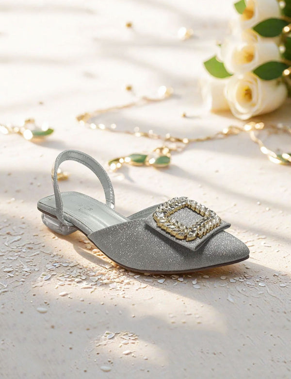 Silver Fancy Sandals