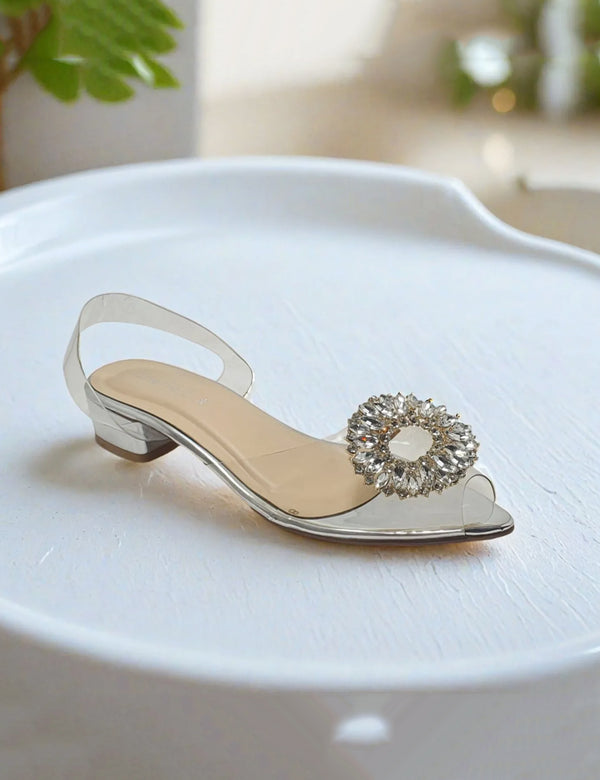 Silver Fancy Sandals