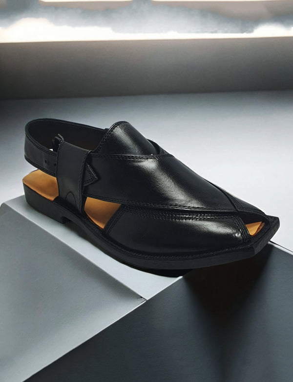 Black Leather Peshawari