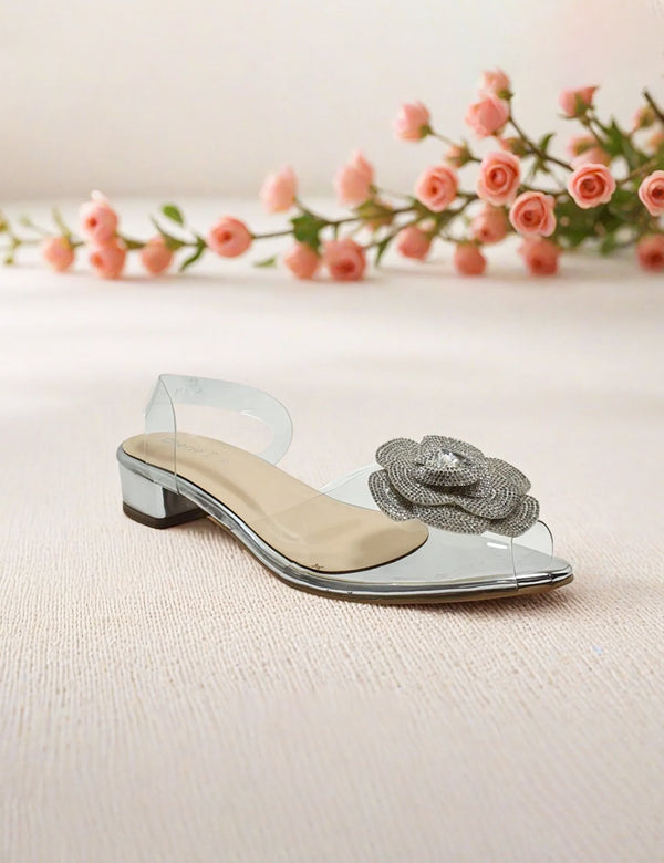 Silver Fancy Sandals