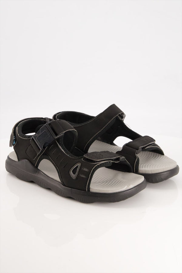 Men Synthetic Black Sandal