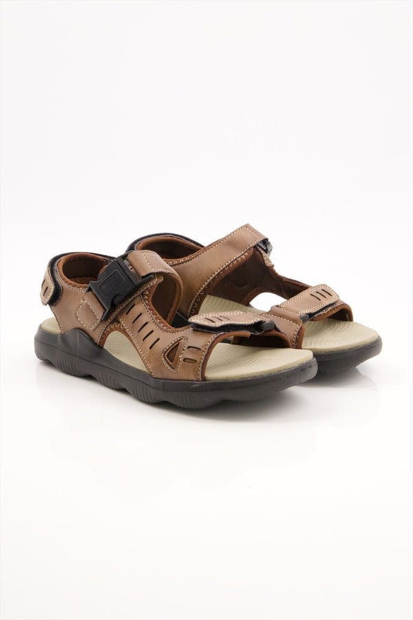 Men Synthetic Light Brown Sandal