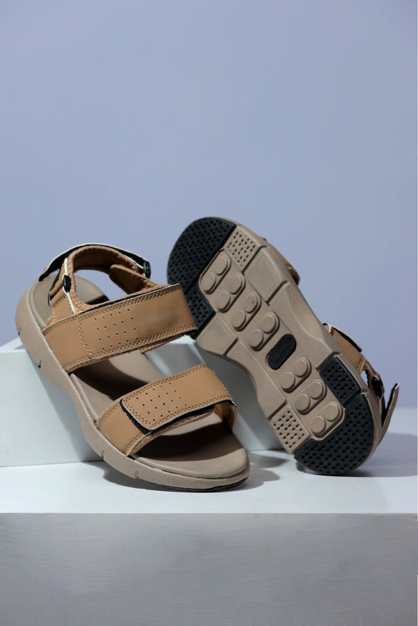 Men Synthetic Brown Sandal