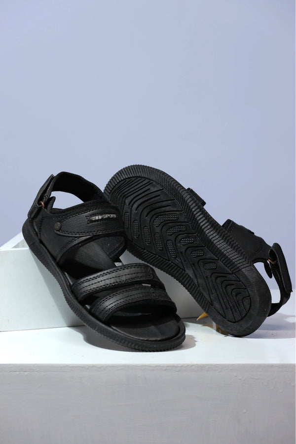 Men SYNTHETIC BLACK Sandal