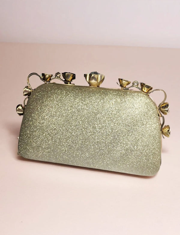 Golden | Fancy Clutch for women