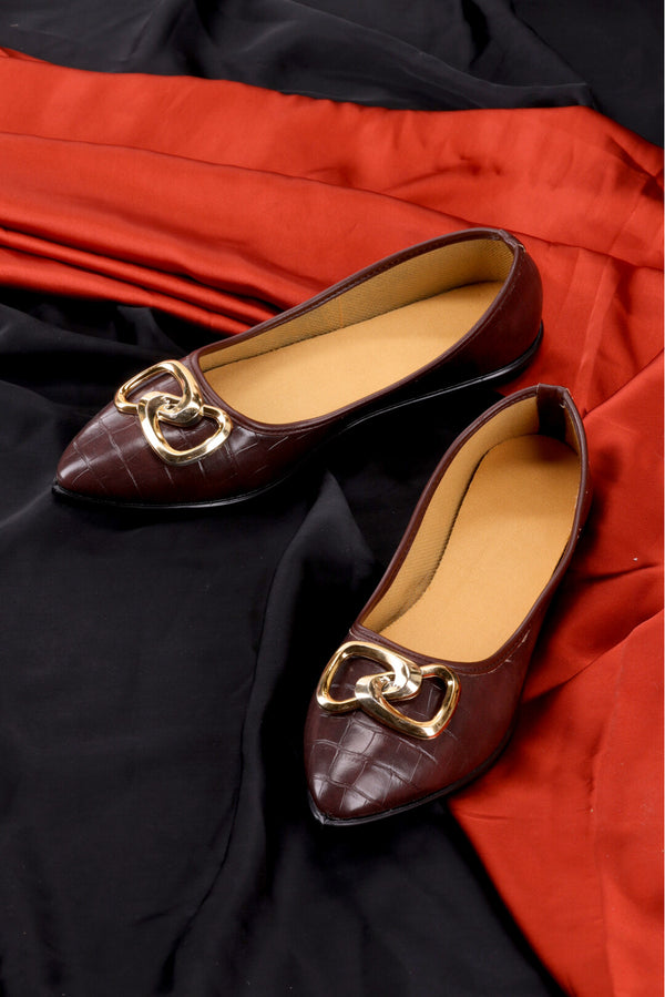 Women Comfy Brown Pump Shoes