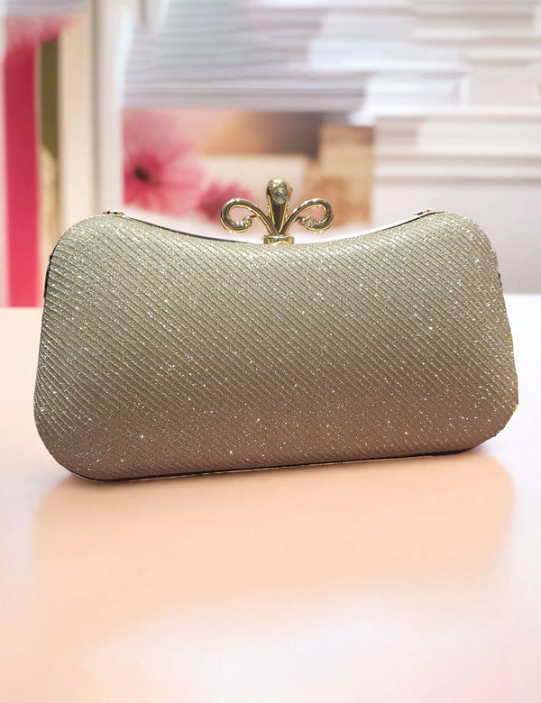 Golden | Fancy Clutch for women