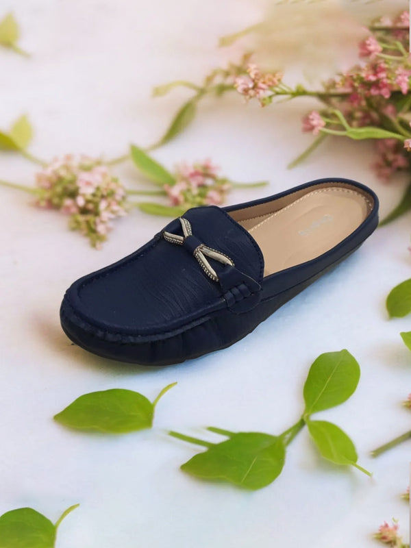 Blue Mules for women