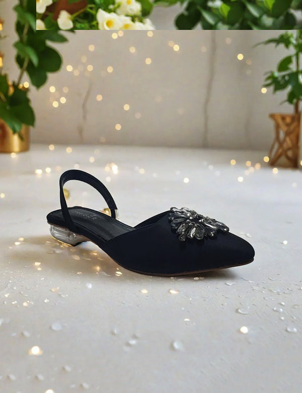 Black Casual Flact Sandal