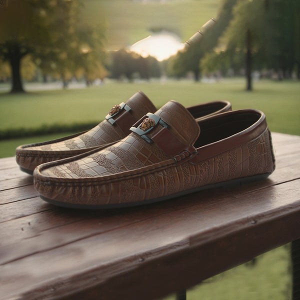 Casual men light brown Loafer