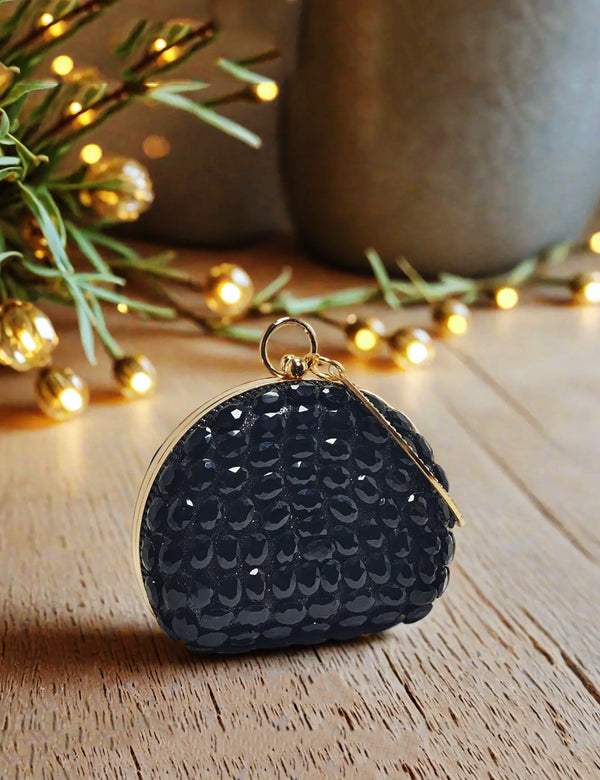 Black Fancy Clutch