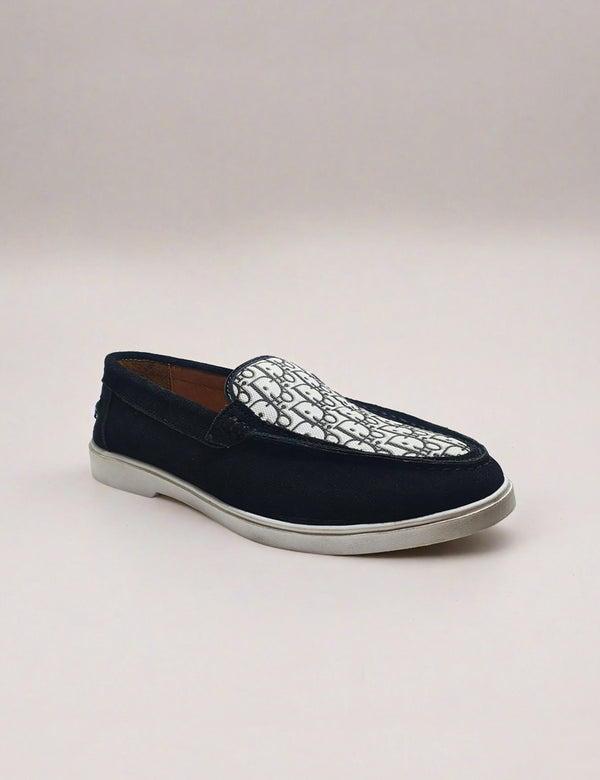 Loro Piano Mens Black Loafers