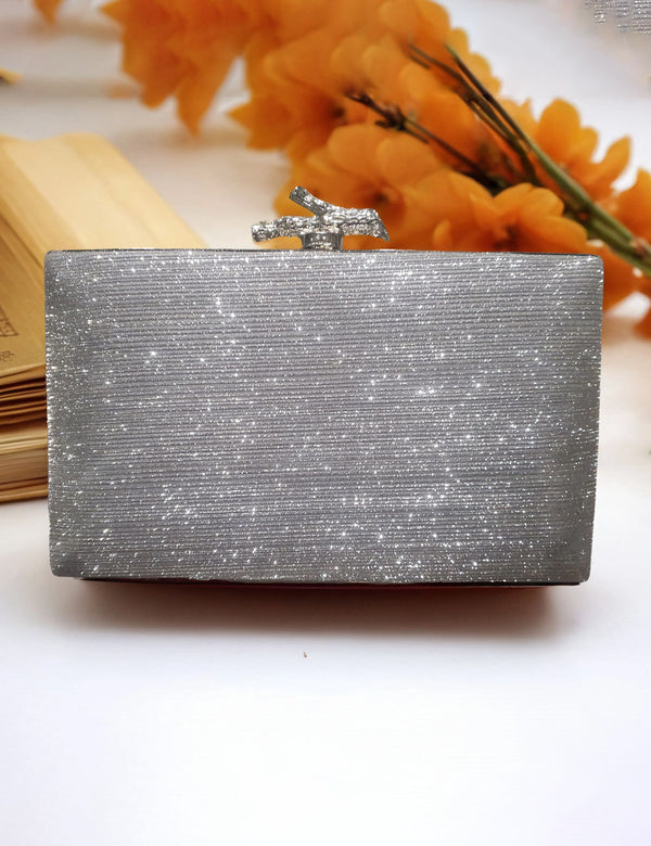 Silver | Fancy Clutch for women