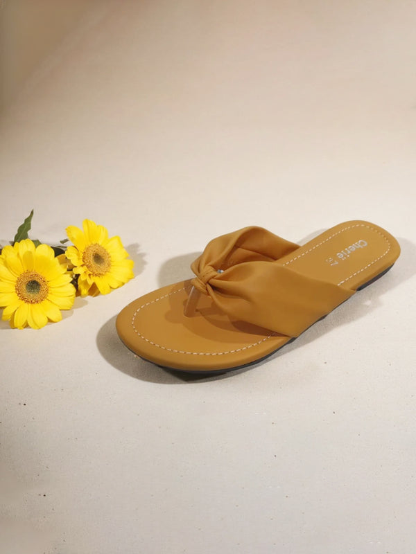 Yellow | Flat Slippers for women