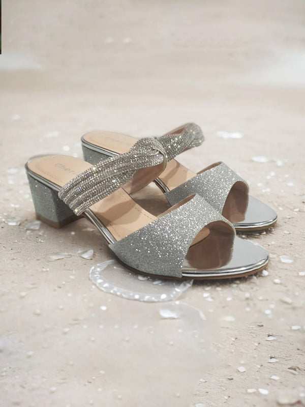 Silver Fancy & Stylish Slippers for Women