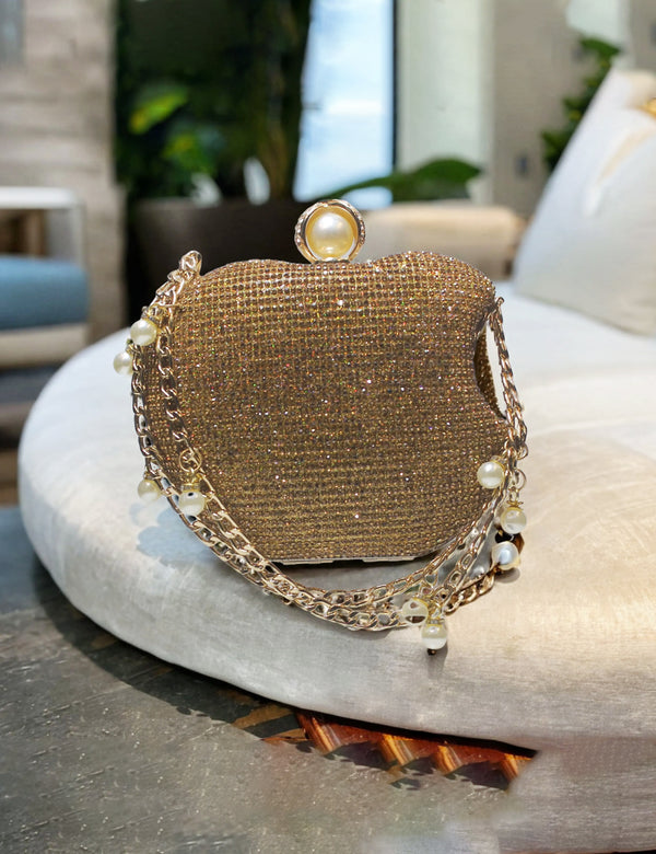 Golden | Fancy Clutch for women