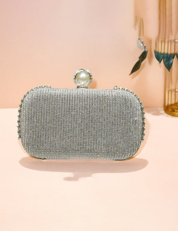 Silver |  Fancy Clutch for women