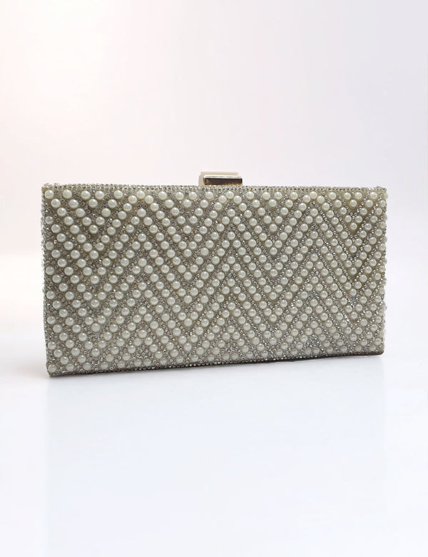 Silver | Fancy Clutch for women