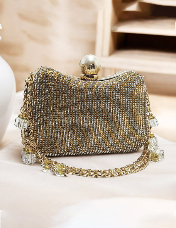 Fawn Golden| Fancy Clutch for women