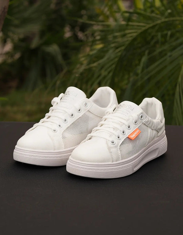 Women Pristine Classic White Sneakers SV-JK-0077-WHITE