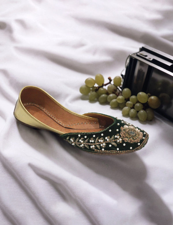 Green | Fancy Khussa for Women