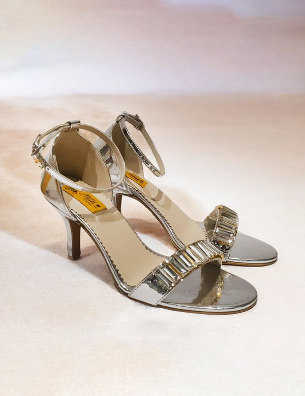 Silver Heel Sandal