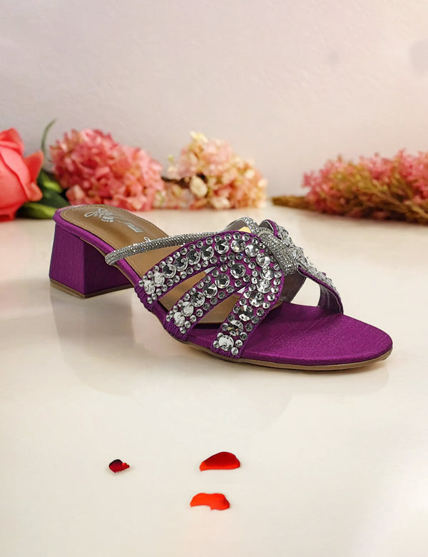 Purple | Fancy heel for Women