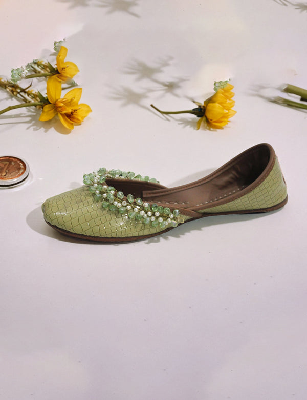 Green | Fancy Khussa for women