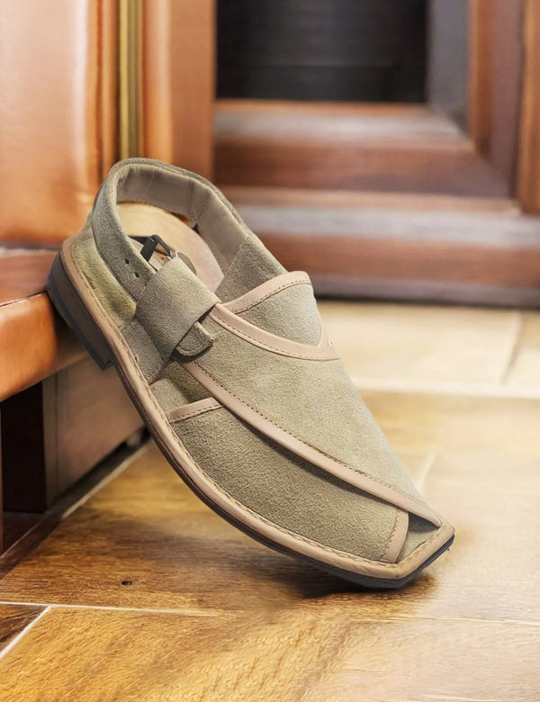 Fawn Suede Leather Pehsawari