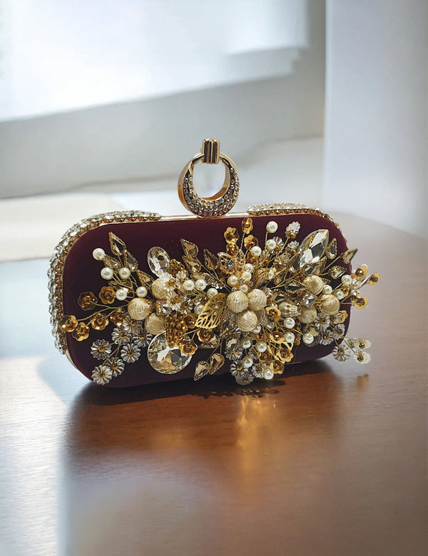 Maroon | Fancy Clutch for women