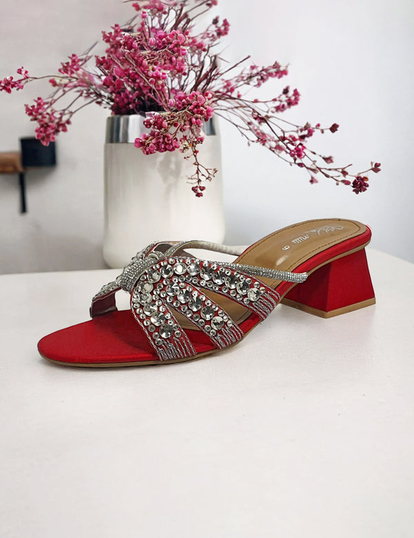 Red | Fancy heel for Women